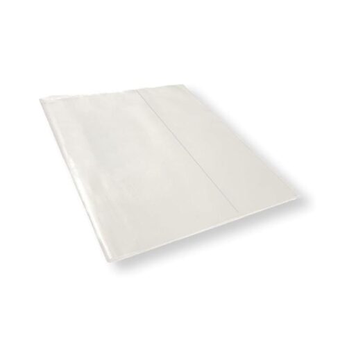 Capa de Caderno/livro Costurado/brochura Colegial PP 26x44 cm Transparente 50 Unidades PlastPark