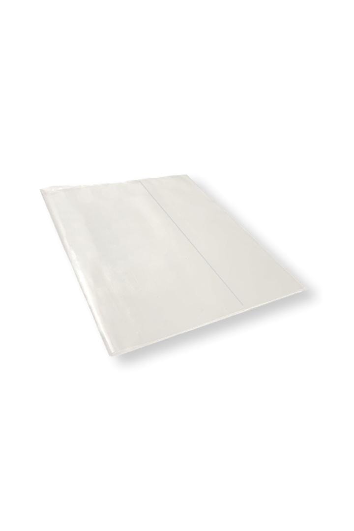 Capa de Caderno/livro Costurado/brochura Universitário PP 29x44 cm Transparente 50 Unidades PlastPark