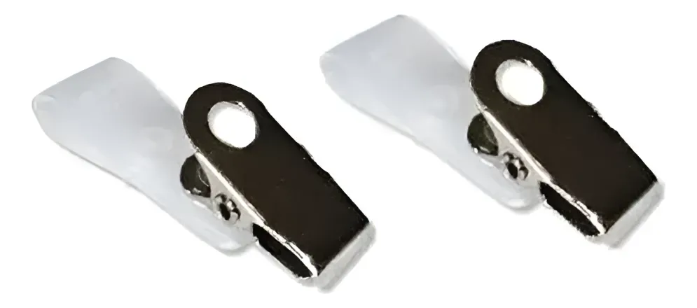 Presilha Jacaré Metálica com Alça Leitosa 4x1 cm 10 Unidades PlastPark - Imagem 2