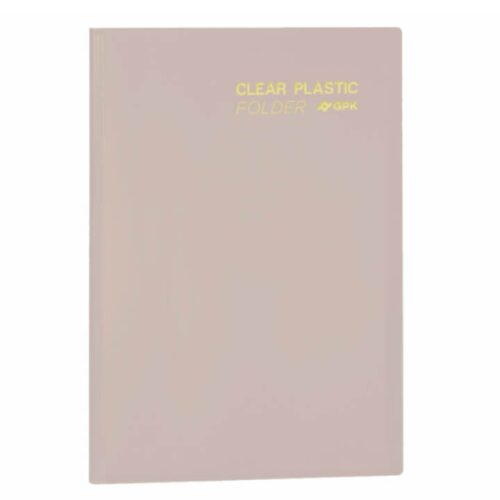 Pasta Catálogo Ofício Clear Plastic Folder 20 Sacos PP 23x33 cm Lilás PlastPark