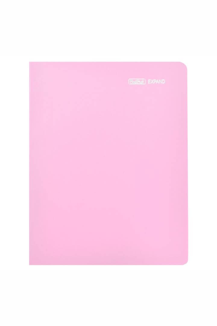 Pasta Catálogo A4 Expand 50 Sacos com 4 Parafusos Plásticos PP 23x31 cm Rosa PlastPark