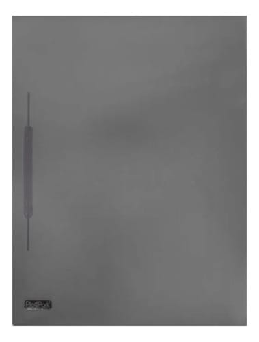 Pasta Grampo Trilho Ofício Plástica PP 25x33 cm Preto PlastPark Kit 50 unidades