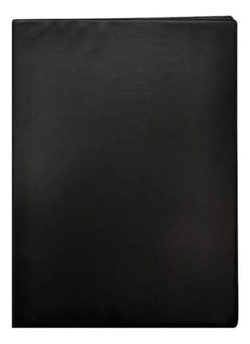 Pasta Catálogo Ofício 10 Sacos em PP Ultra Transparente PVC 4 Colchetes 24x33 cm Preto PlastPark