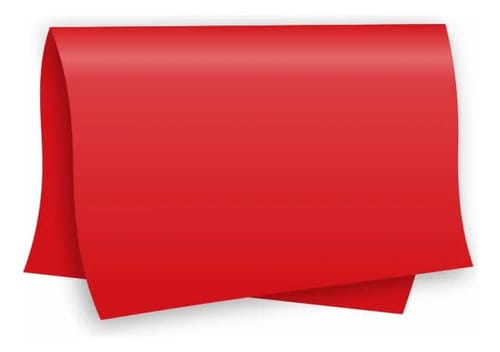 Papel Color Set A2 Cartolina Dupla-Face Vermelho 20 Folhas 48x66 cm Romitec