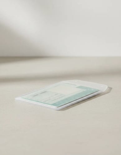 Protetor Documentos CNH com Aba PVC 6x9 cm Transparente 50 Unidades PlastPark - Imagem 4