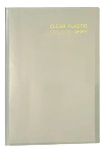 Pasta Catálogo A4 Clear Plastic Folder 30 Sacos PP 23x31 cm Transparente PlastPark