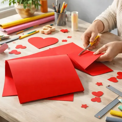 Papel Color Set A2 Cartolina Dupla-Face Vermelho 20 Folhas 48x66 cm Romitec - Imagem 5