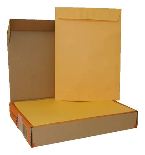Envelope Saco 75 g/m² Ko36 Ouro 25x35 cm 100 Unidades Romitec - Imagem 3