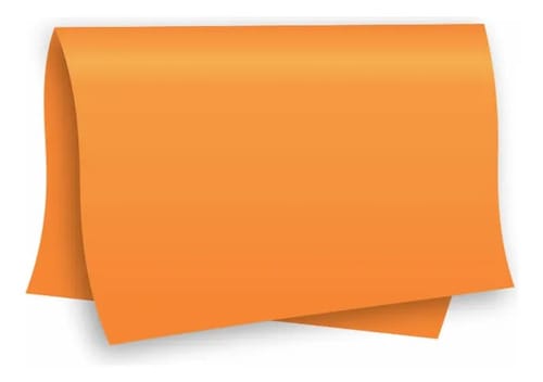 Papel Color Set A2 Cartolina Dupla-Face Laranja 20 Folhas 48x66 cm Romitec