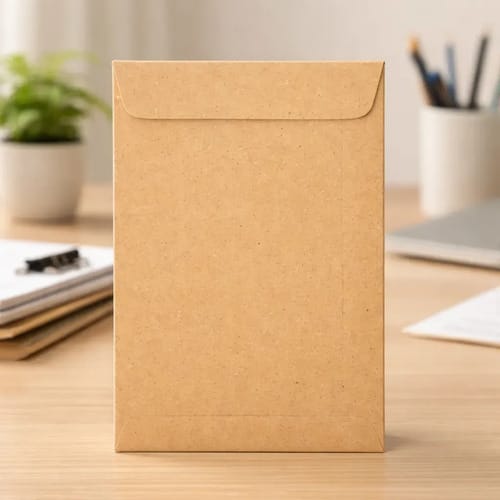 Envelope Saco 75 g/m² Kn32 Kraft 23x32 cm Natural 250 Unidades Romitec - Imagem 4
