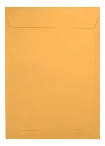 Envelope Saco 75 g/m² Ko28 Ouro 20x28 cm 10 Unidades Romitec