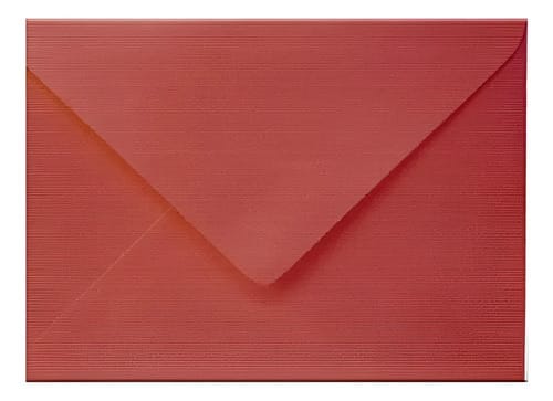 Envelope Convite 120 g/m² Textura Casca de Ovo 16x22 cm Vermelho 50 Unidades Romitec