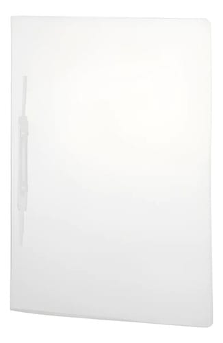 Pasta Grampo Trilho Ofício Plástica PP 25x33 cm Transparente PlastPark