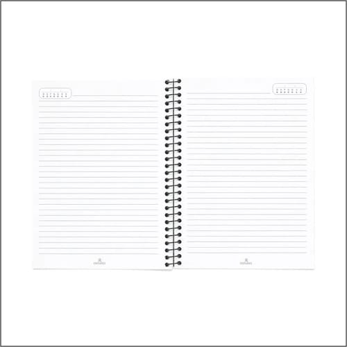 Caderno Colegial 1x1 80 Folhas Espiral Capa PP com Bolsa e Elástico 18x24 cm Laranja Romitec - Imagem 2