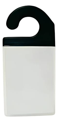 Crachá para Identificação Automóvel com Gancho Preto 9x13 cm Transparente 10 Unidades PlastPark