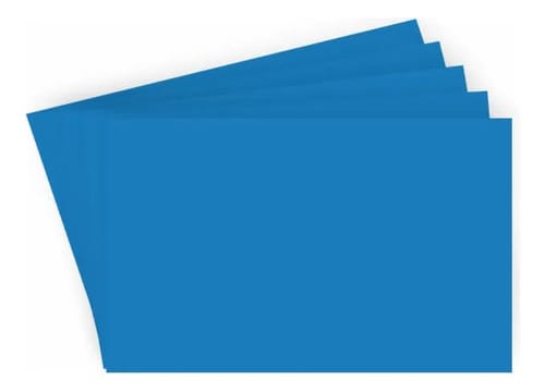 Papel Color Set A2 Cartolina Dupla-Face Azul Royal 20 Folhas 48x66 cm Romitec - Imagem 2