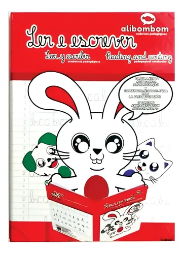 Caderno Alibombom Brochurão 80 Folhas Costurado Capa Dura Pautas Numeradas 123x 20x28 cm Vermelho Romitec