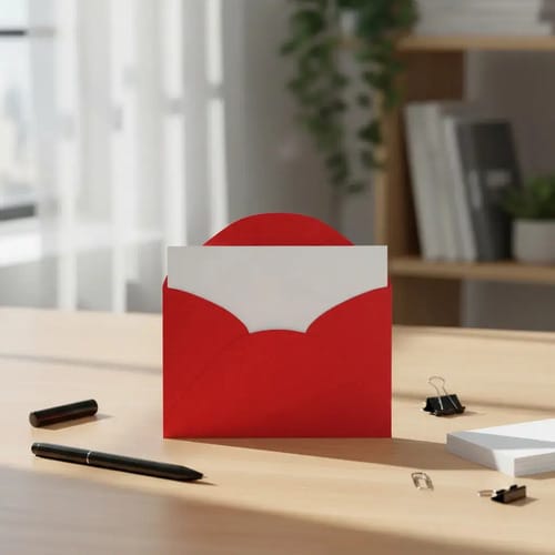 Envelopes Visita+cartão Color Mais 12x8 cm Vermelho 20 Unidades Romitec - Imagem 3