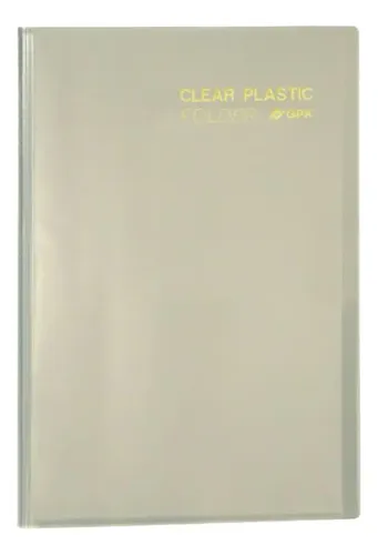 Pasta Catálogo A4 Clear Plastic Folder 50 Sacos PP 23x31 cm Transparente PlastPark