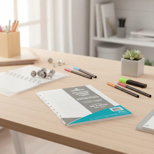 Refil para Caderno de Disco Colegial Planner 50 Folhas 90 g/m² 17x24 cm Branco Romitec - Imagem 4