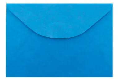 Envelope Visita Color Mais 12x8 cm Azul 10 Unidades Romitec