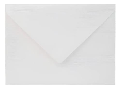 Envelope Convite 120 g/m² Textura Linho 16x22 cm Branco 10 Unidades Romitec