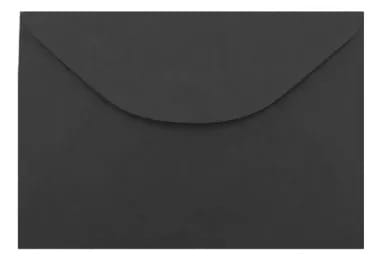 Envelope Visita Color Mais 12x8 cm Preto 10 Unidades Romitec