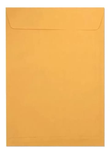 Envelope Saco 75 g/m² Ko36 Ouro 25x35 cm 100 Unidades Romitec
