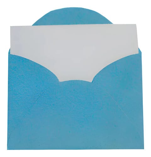 Envelopes Visita+cartão Color Mais 12x8 cm Azul 20 Unidades Romitec