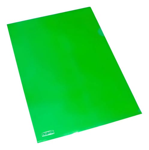 Pasta L PP A4 Translucida 22x31 cm Verde 10 Unidades PlastPark