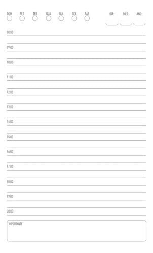 Caderno Agenda Permanente 1/4 160 Folhas 14x20 cm Preto Romitec - Imagem 4