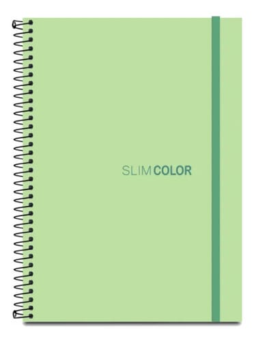 Caderno Universitário 10x1 160 Folhas Espiral Capa PP com Bolsa e Elástico 20x28 cm Verde Romitec