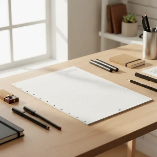 Refil para Caderno de Disco Colegial Pautado 50 Folhas 90 g/m² 17x24 cm Branco Romitec - Imagem 3