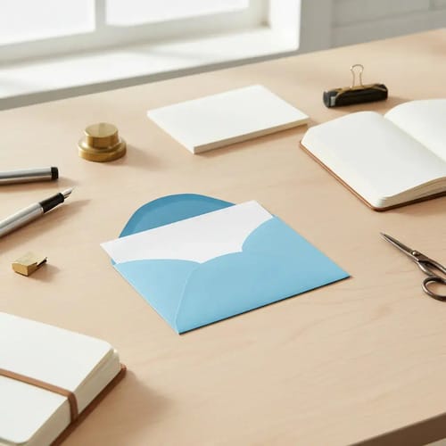 Envelopes Visita+cartão Color Mais 12x8 cm Azul 20 Unidades Romitec - Imagem 3