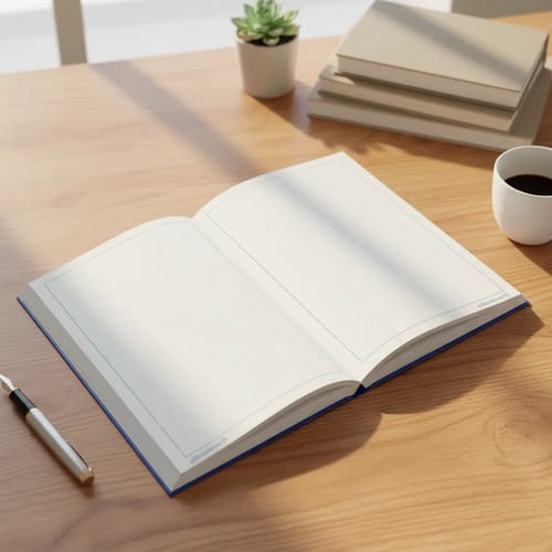Caderno Alibombom Brochurão 60 Folhas Capa Flexível Margeado sem Pauta 31x22 cm Azul Romitec - Imagem 4