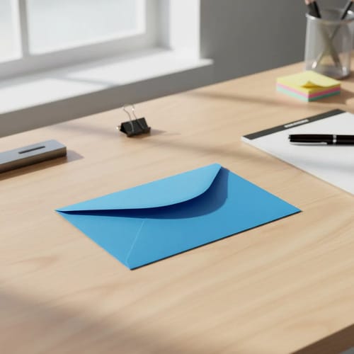 Envelope Visita Color Mais 12x8 cm Azul 100 Unidades Romitec - Imagem 3