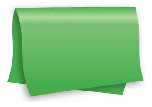 Papel Color Set A2 Cartolina Dupla-Face Verde 20 Folhas 48x66 cm Romitec