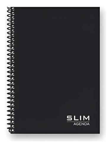 Caderno Agenda Permanente 1/4 160 Folhas 14x20 cm Preto Romitec