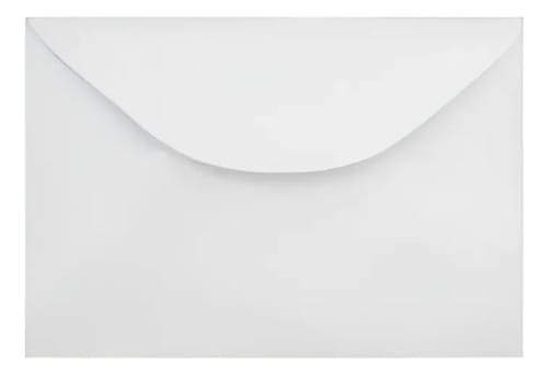 Envelope Visita Textura Verge Diamante 12x8 cm Branco 100 Unidades Romitec