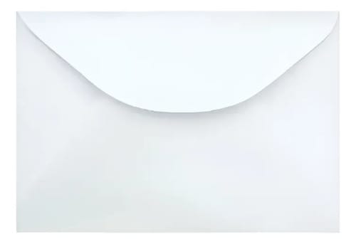 Envelope Visita Textura Linho 12x8 cm Branco 100 Unidades Romitec