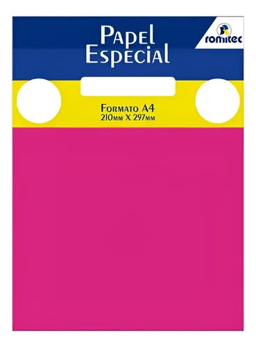 Papel A4 180 g/m² Color Color Mais Pink 25 Folhas 21x30 cm Romitec