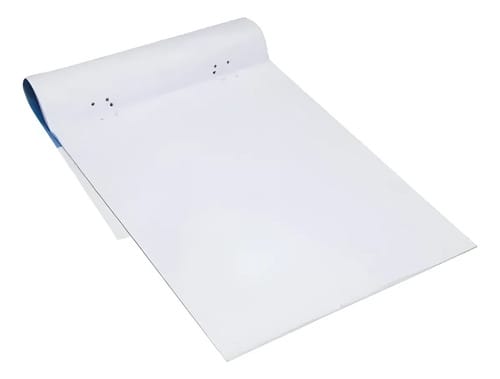 Bloco Flip Chart Papel Liso 75 g/m² 50 Folhas Microsserrilhadas Furação Universal 64x83 cm Branco Romitec - Imagem 2