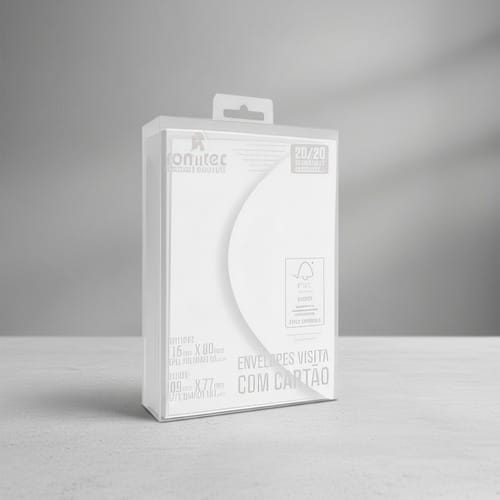 Envelopes Visita+cartão Textura Verge Diamante 12x8 cm Branco 20 Unidades Romitec - Imagem 5