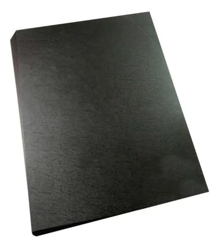 Capa para Encadernação Fosco A4 Espessura 0,25 PP 21x30 cm Preto 50 Unidades PlastPark