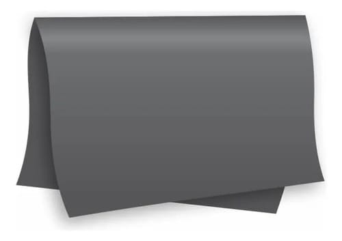 Papel Color Set A2 Cartolina Dupla-Face Preto 20 Folhas 48x66 cm Romitec