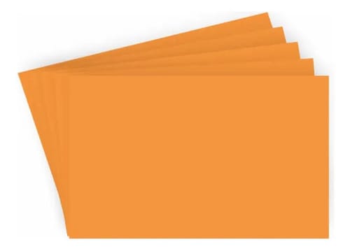 Papel Color Set A2 Cartolina Dupla-Face Laranja 20 Folhas 48x66 cm Romitec - Imagem 2