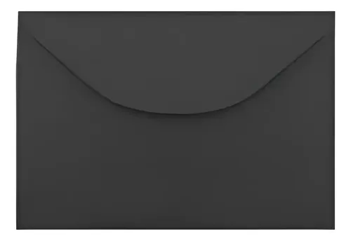 Envelope Visita Color Mais 12x8 cm Preto 100 Unidades Romitec
