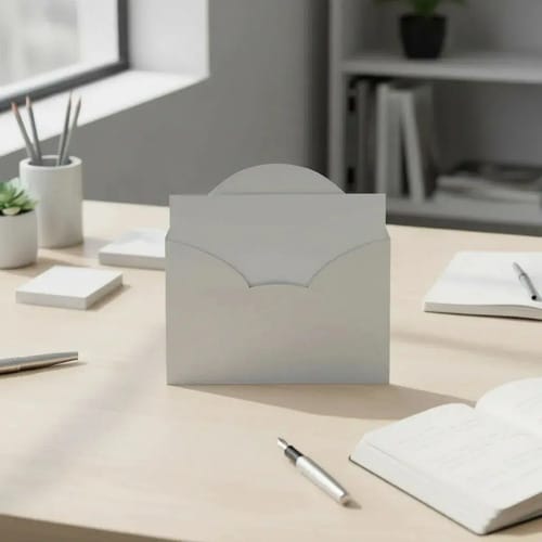 Envelopes Visita+cartão Textura Verge Diamante 12x8 cm Branco 20 Unidades Romitec - Imagem 3