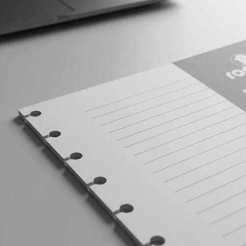 Refil para Caderno de Disco Colegial Pautado 50 Folhas 90 g/m² 17x24 cm Branco Romitec - Imagem 5