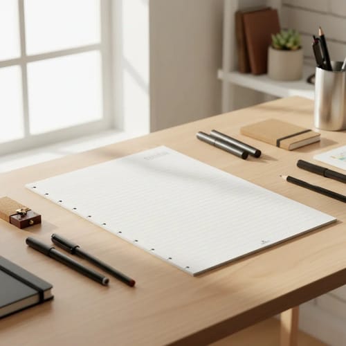 Refil para Caderno de Disco Universitário Pautado 50 Folhas 90 g/m² 20x28 cm Branco Romitec - Imagem 3